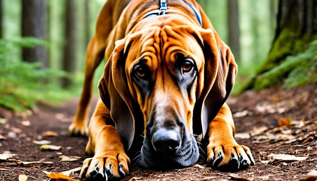 Bloodhound als Suchhund