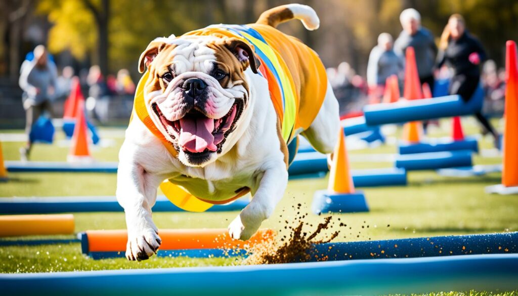 Bulldog spielerisches Training