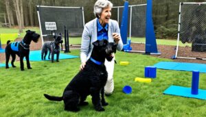 Training eines Kerry Blue Terriers